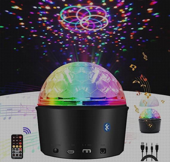 Review de lampara con forma bola de discoteca led