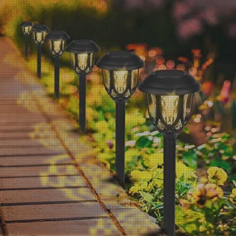 Review de las 21 mejores lamparas solares jardines