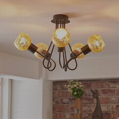 ¿Dónde poder comprar lampara techo bombillas lampara linterna lampara techo habitación rústica?